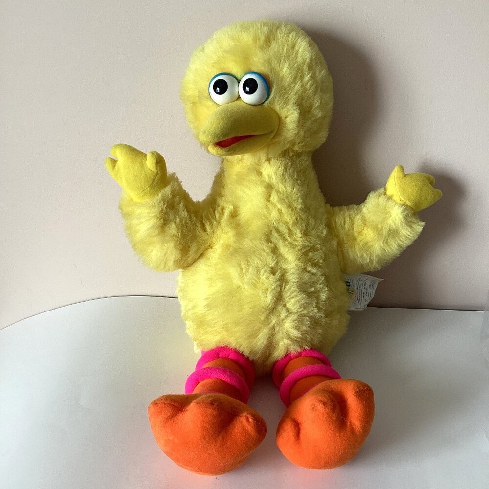 Vintage Sesame Street Big Yellow Large Talking Bird #5418 Collectable Soft Toy